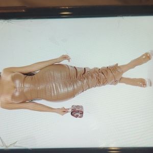 Love Me Faux Leather Midi Dress